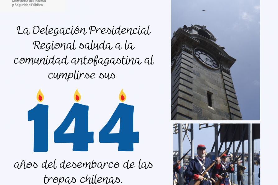 ¡Feliz Aniversario N°144 Antofagasta!