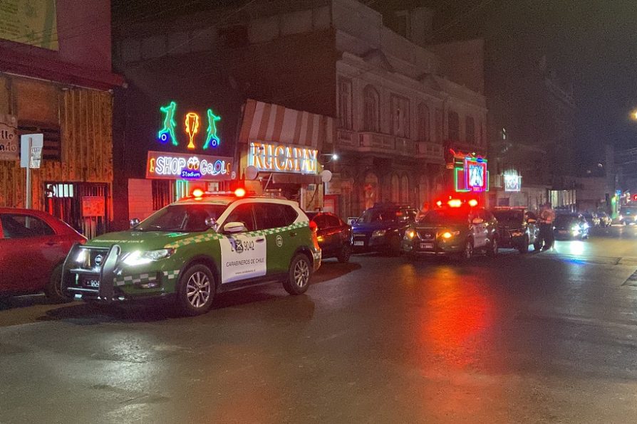 Operativo nocturno en la marco del plan Calles Sin Violencia, culminó con cuatro detenidos en el centro de Antofagasta