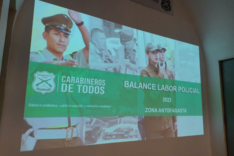 Carabineros realizó balance de la labor policial en la región durante el 2023