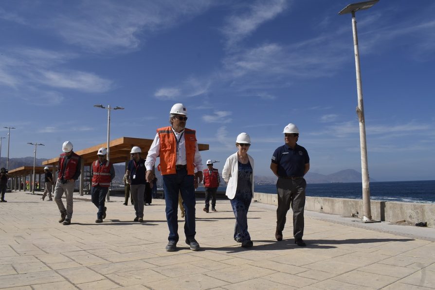 Obras de mejoramiento del borde costero en el sector Los Pinares – Trocadero alcanzan 80% de avance