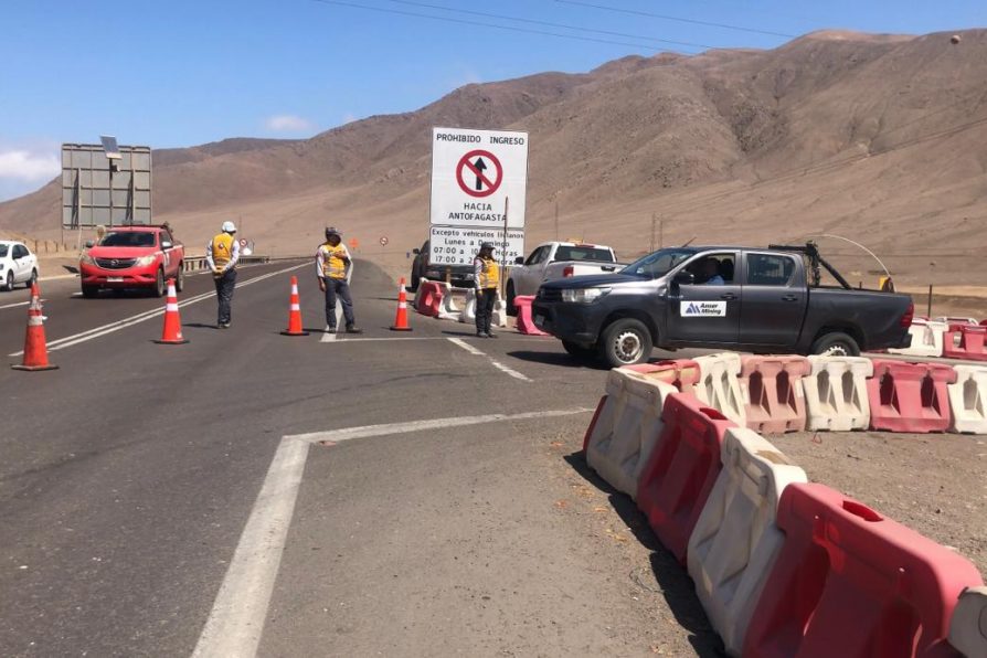 Autoridades anuncian control vehicular 24/7 con personal de Carabineros y Seremi de Transportes para evitar ingreso de camiones por Ruta 26