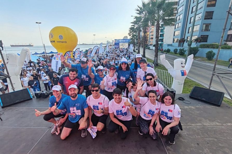 Más de 3.500 personas participaron del Día Nacional del Deporte en Antofagasta