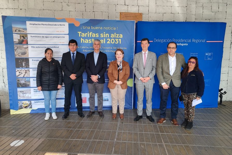 Cuentas de agua potable en la Región de Antofagasta se mantendrán hasta el 2031 beneficiando a más de 640 mil habitantes