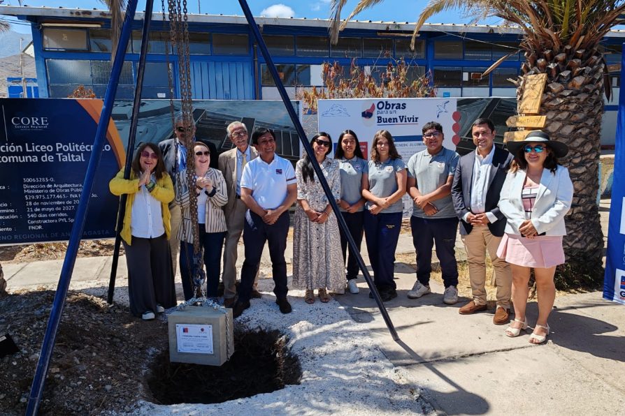 MOP inicia obras de reposición del Liceo Politécnico de Taltal con financiamiento del Gobierno Regional de más de $29 mil millones