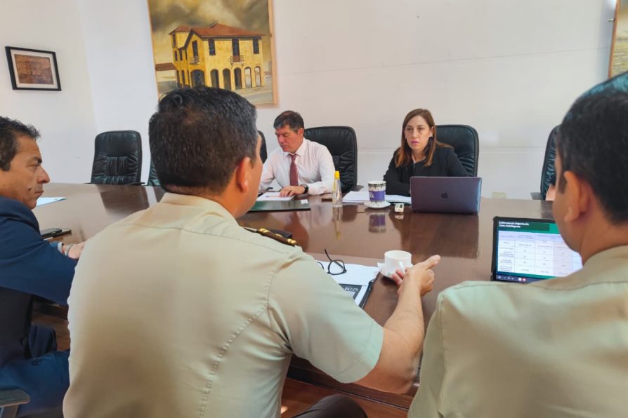 Delegada Presidencial de Antofagasta, Katherine López Rivera, presidió una nueva sesión del Comité Policial Regional